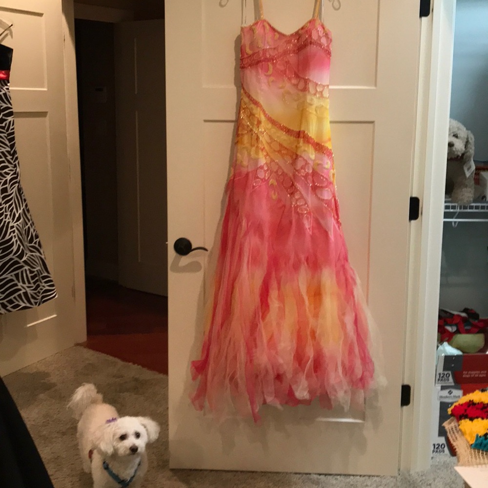 Colorful prom dress